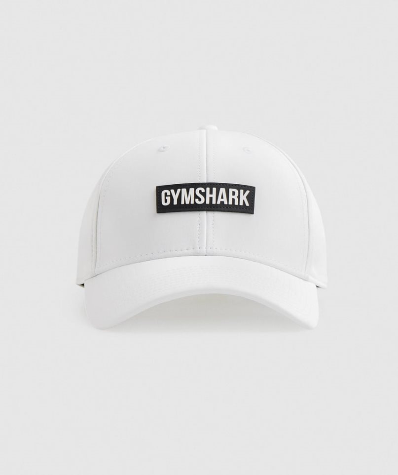 Czapki Gymshark Snapback Białe | PL 674WNA